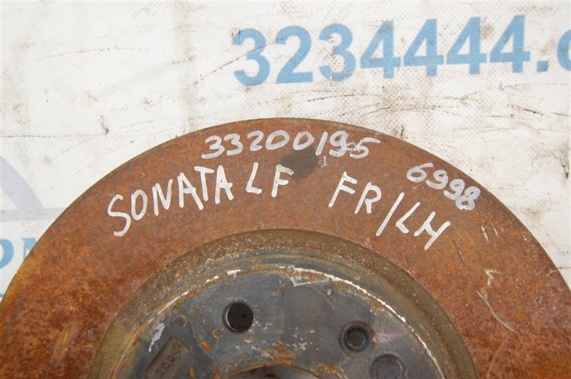 Тормозной диск передний SONATA LF 2014- 2017 Седан 2.4