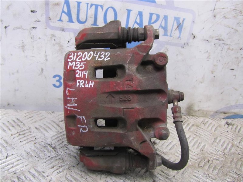 Суппорт тормозной передний левый INFINITI M35/M45 04-10 2006 Седан 3.5 VQ35DE 41011-EG50A Б/У