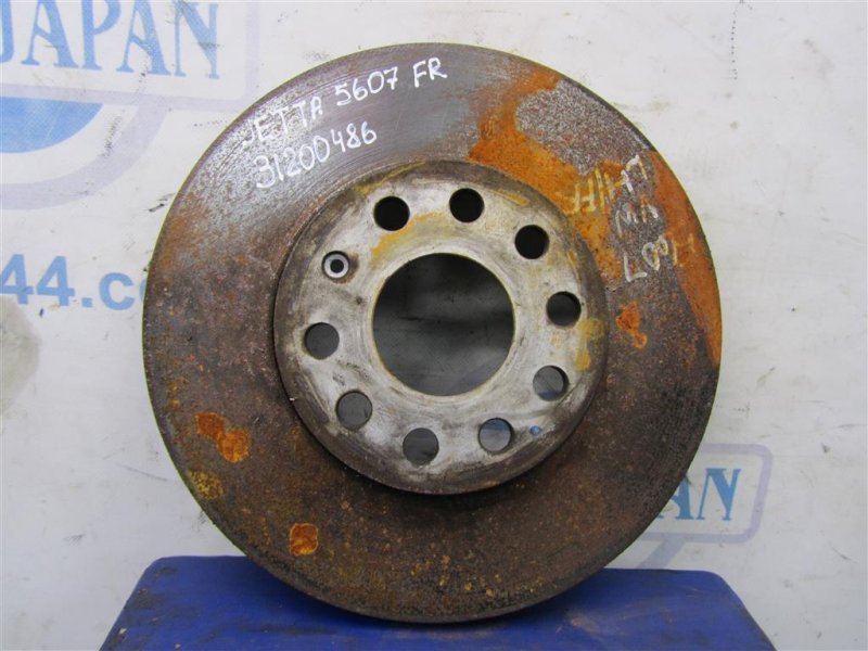 Тормозной диск передний VOLKSWAGEN JETTA USA 10-17 2014 162 1.8 CPRA 5C0 615 301 D Б/У