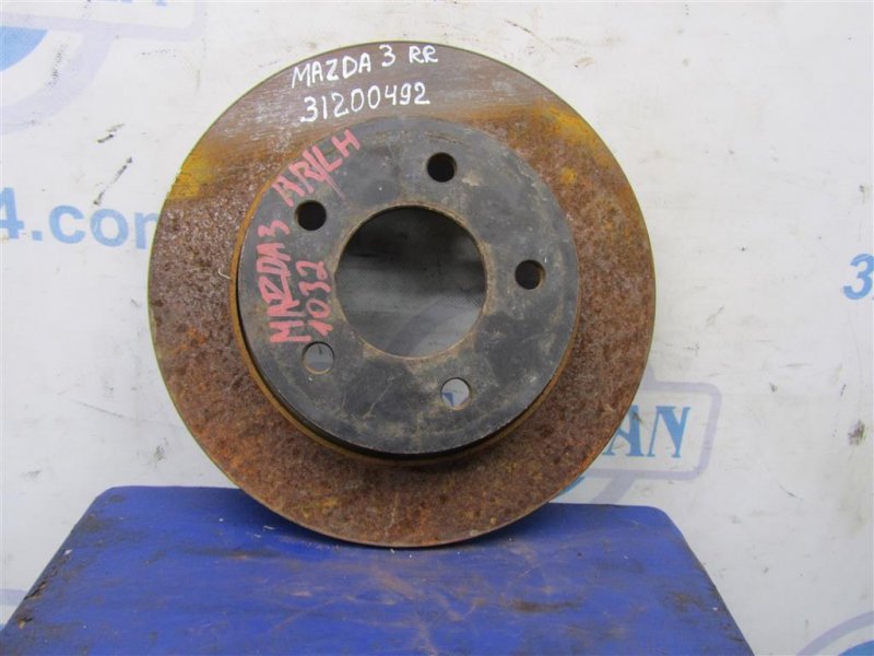 Тормозной диск задний MAZDA 3 BL 09-13 C24Y26251D Б/У
