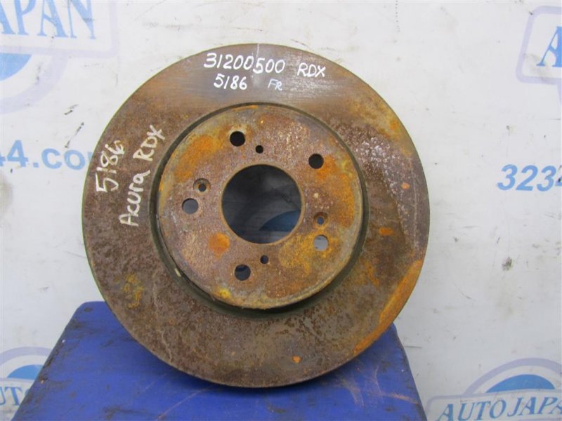 Запчасть тормозной диск передний ACURA RDX 06-12 2008 Внедорожник 2.3 45251-SWA-A00 Б/У Тормозной диск передний ACURA RDX 06-12 2008 Внедорожник 2.3 45251-SWA-A00 Б/У