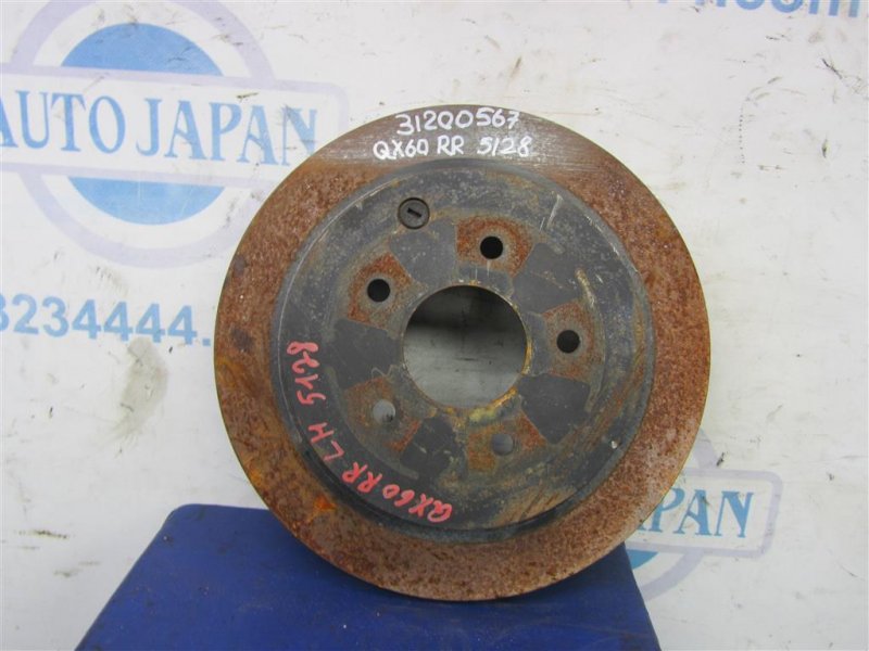 Тормозной диск задний INFINITI QX60/JX35 12-20 2017 Внедорожник 3.5 VQ35DD 43206-CK000 Б/У