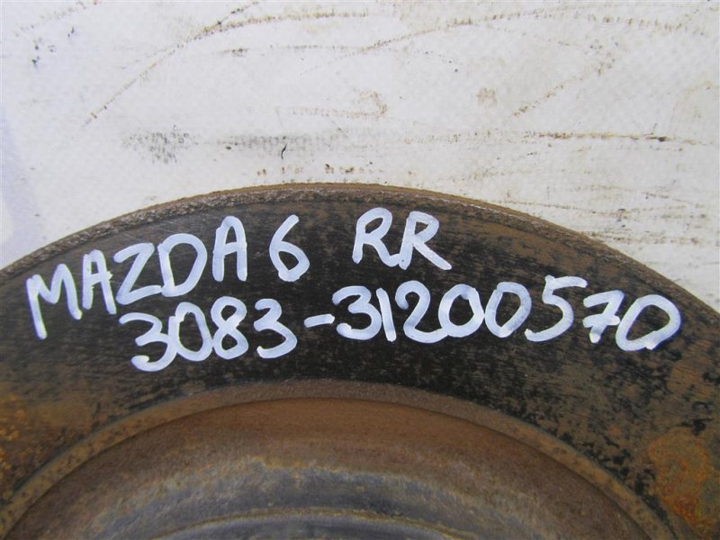 Тормозной диск задний 6 GH 07-12 2009 Седан 2.5