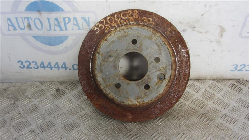 Тормозной диск задний NISSAN ALTIMA L33 12-18 2014 L33 2.5 43206-JA00A Б/У