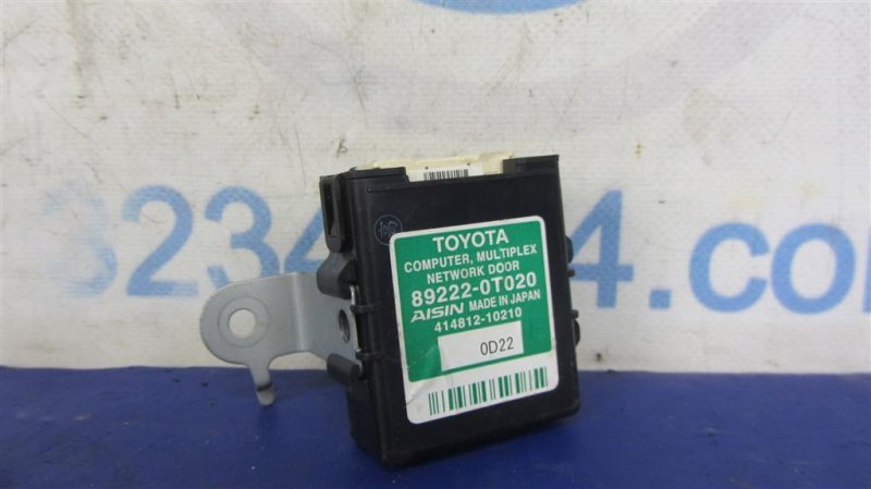 Блок управления центральным замком TOYOTA VENZA 09-16 2010 AGV10 2.7 1ARFE 89222-0T020 Б/У
