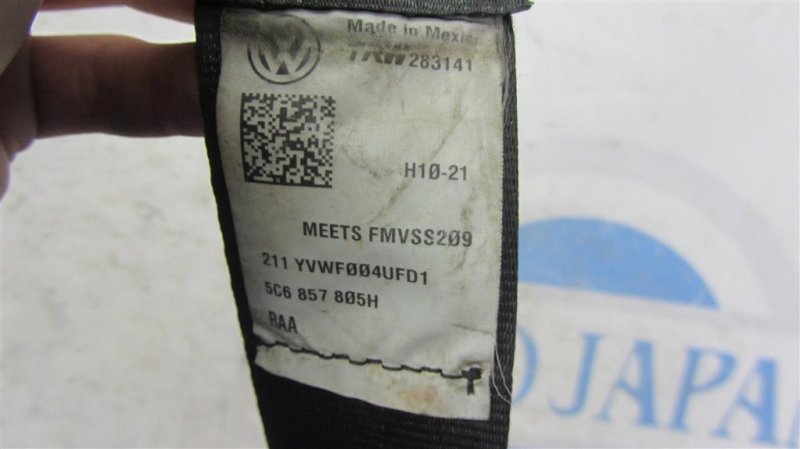 Ремень безопасности задний левый VOLKSWAGEN JETTA USA 10-17 162 1.8 CPRA Ремень безопасности задний левый VOLKSWAGEN JETTA USA 10-17 162 1.8 CPRA