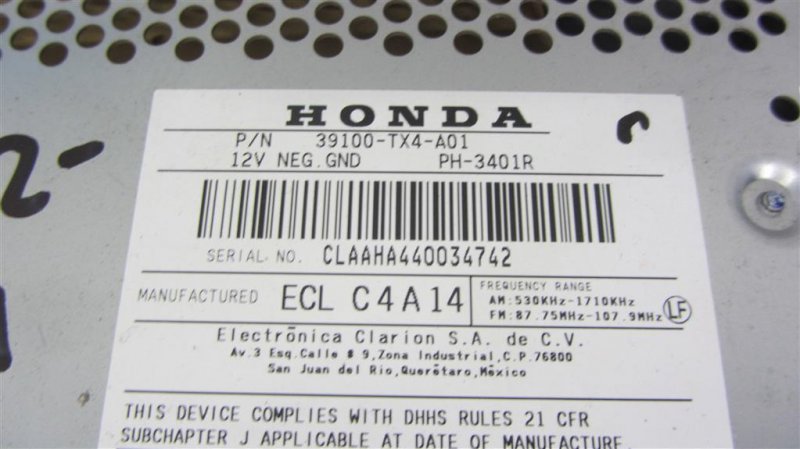 Магнитола ACURA RDX 12-19 Внедорожник 3.5