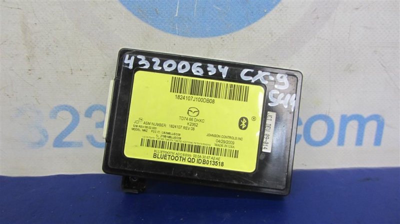 Запчасть блок управления блютуз MAZDA CX-9 06-16 TD74-66-DHXC Б/У Блок управления блютуз MAZDA CX-9 06-16 TD74-66-DHXC Б/У