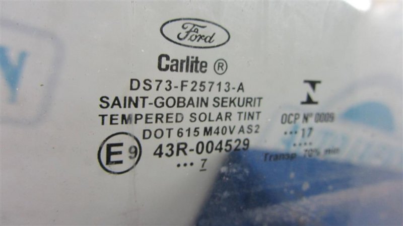 Стекло двери заднее левое FORD FUSION 14- Седан 2.5 Стекло двери заднее левое FORD FUSION 14- Седан 2.5