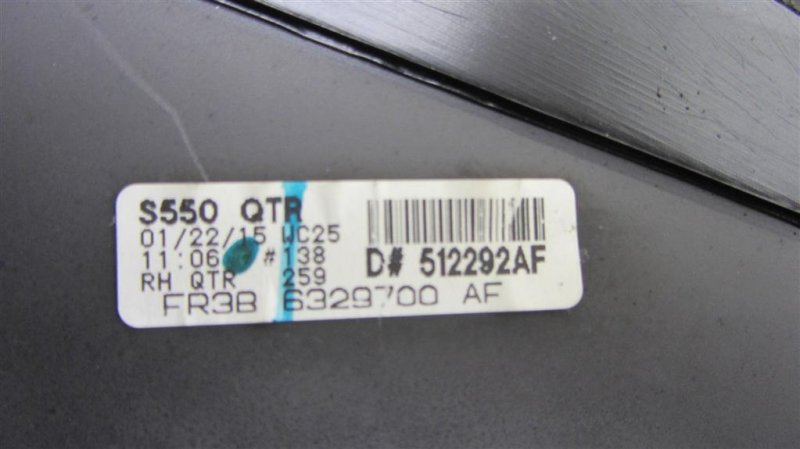 Стекло в кузов заднее правое FORD MUSTANG 15-