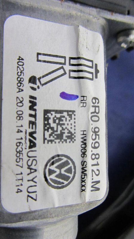 Стеклоподъемник задний правый VOLKSWAGEN JETTA USA 10-17 Стеклоподъемник задний правый VOLKSWAGEN JETTA USA 10-17