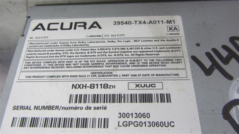 Магнитола ACURA RDX 12-19 Внедорожник 3.5