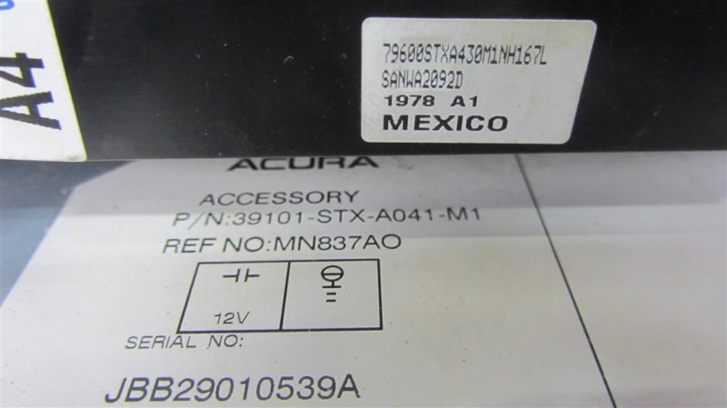 Магнитола ACURA MDX (YD2) 06-13 YD2 3.7