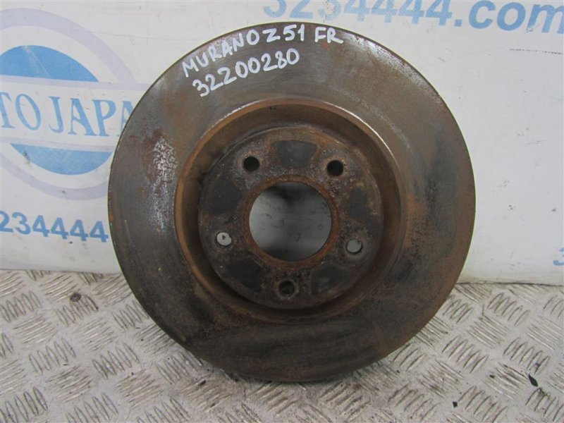 Тормозной диск передний NISSAN MURANO Z51 07-14 40206-EG000 Б/У