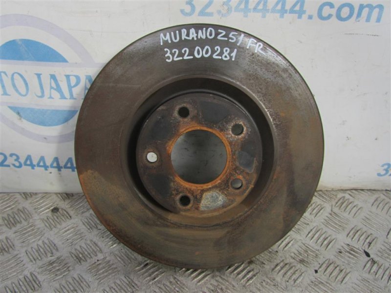 Запчасть тормозной диск передний NISSAN MURANO Z51 07-14 40206-EG000 Б/У Тормозной диск передний NISSAN MURANO Z51 07-14 40206-EG000 Б/У