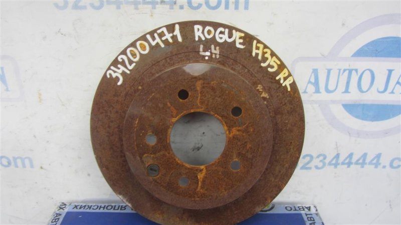 Тормозной диск задний NISSAN X-TRAIL/ROGUE T32 13-20 2015 T32 2.5 QR25DE 43206-3NF0A Б/У