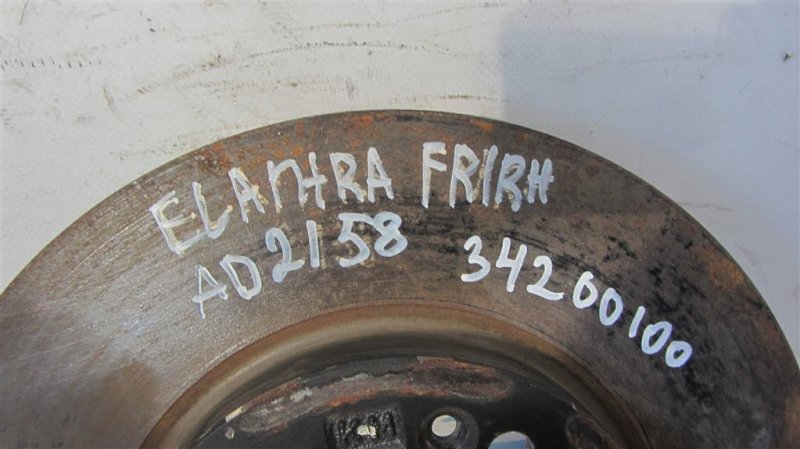 Тормозной диск передний ELANTRA AD 16- 2017 Седан 2.0