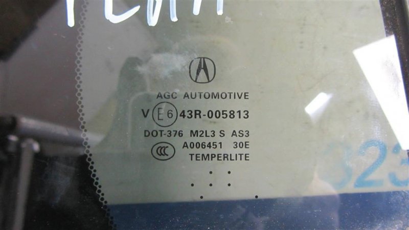 Стекло двери глухое заднее правое RDX 12-19