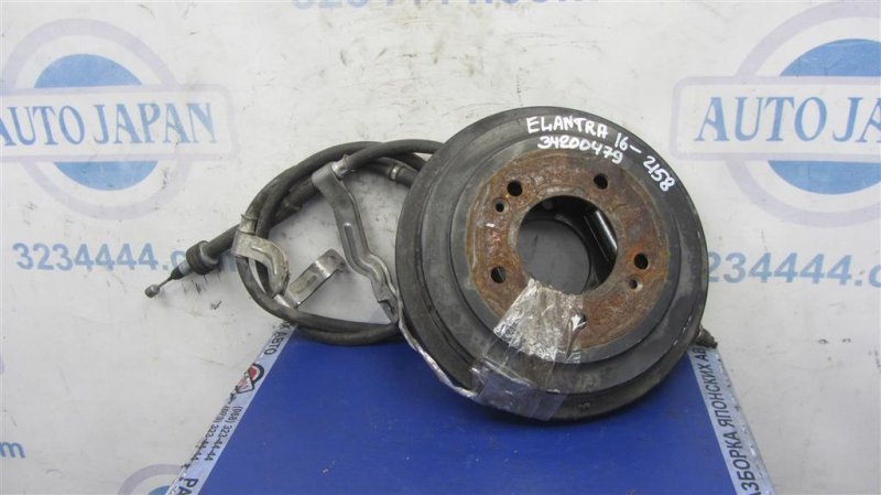 Запчасть тормозной барабан HYUNDAI ELANTRA AD 16- 2017 Седан 2.0 58411-3X000 Б/У Тормозной барабан HYUNDAI ELANTRA AD 16- 2017 Седан 2.0 58411-3X000 Б/У