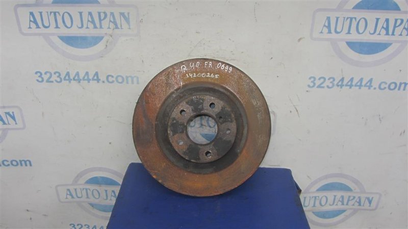 Тормозной диск передний INFINITI G25/G35/G37/Q40 06-14 2014 Седан 3.7 VQ37VHR 40206-EG00B Б/У