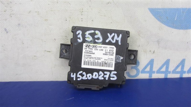 Блок управления дав.в шинах KIA SORENTO XM 09-14 2011 Внедорожник 2.4 95800-1U000 Б/У