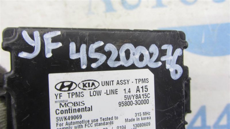 Блок управления дав.в шинах SONATA YF 10-14