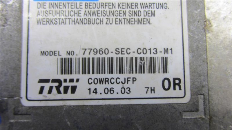 Блок управления AIRBAG ACCORD CL7 / TSX 03-08