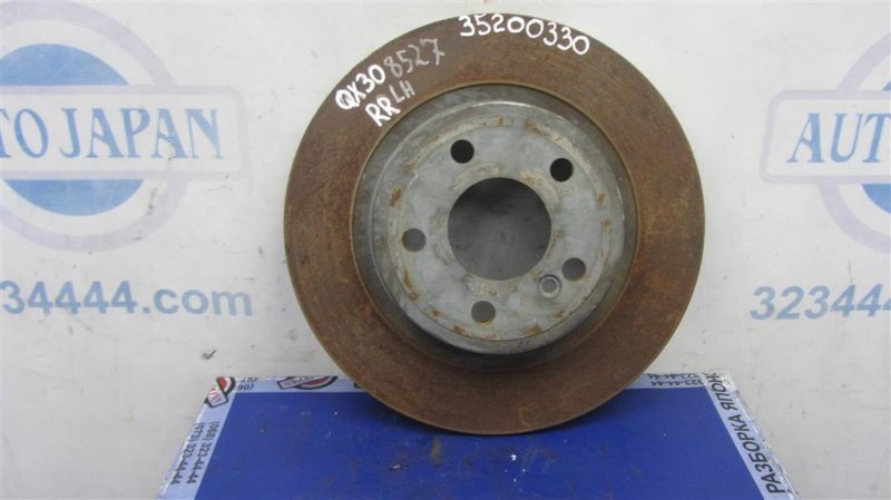 Тормозной диск задний INFINITI QX30 16-20 2016 Внедорожник 2.0 20PET 43206-5DA0A Б/У