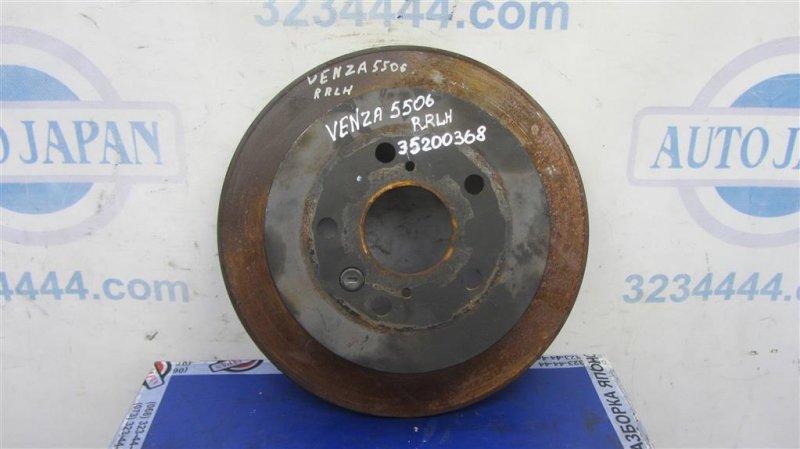 Тормозной диск задний TOYOTA VENZA 09-16 2009 AGV10 2.7 1ARFE 42431-0T010 Б/У