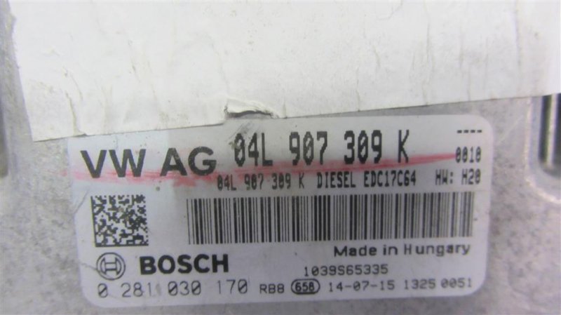 Блок управления двигателем VOLKSWAGEN JETTA USA 10-17 162 2.0 CVCA