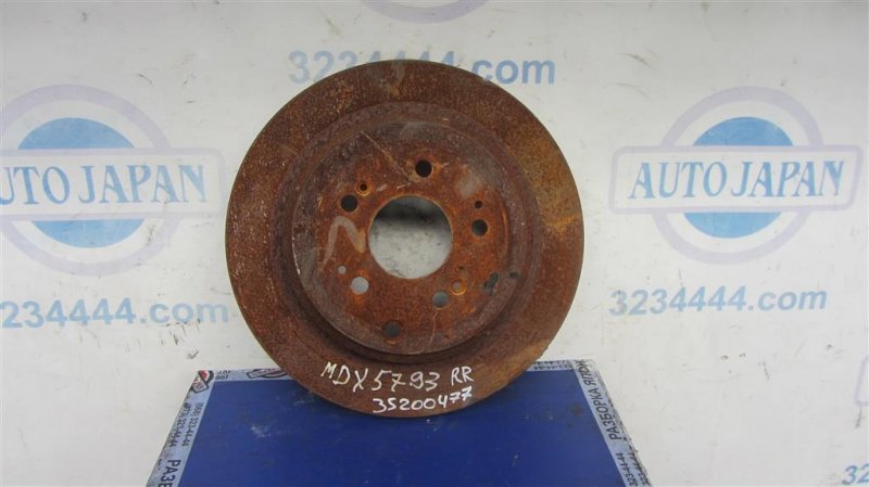 Тормозной диск задний ACURA MDX (YD2) 06-13 2008 YD2 3.7 42510-SZA-A00 Б/У