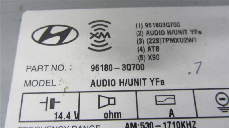 Магнитола HYUNDAI SONATA YF 10-14 Седан 2.4