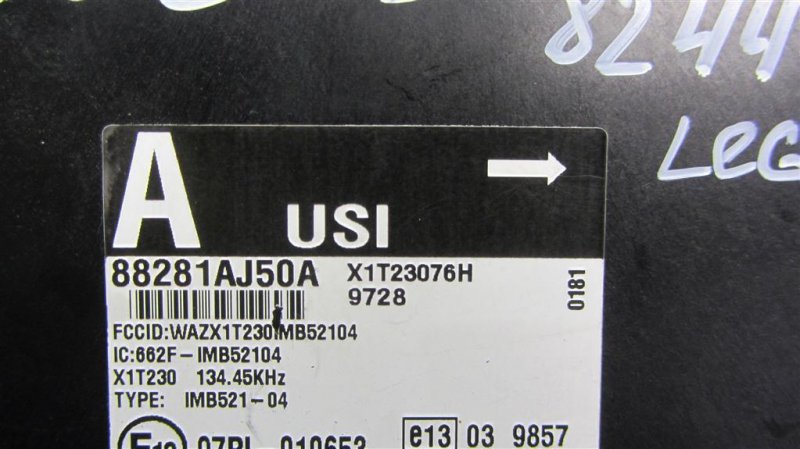 Блок комфорта LEGACY 09-15 BM 2010 Седан 2.5 EJ253