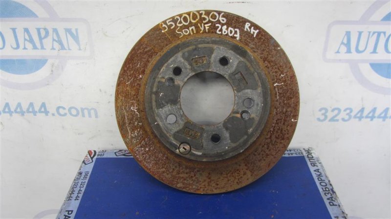 Тормозной диск задний HYUNDAI SONATA YF 10-14 2013 Седан 2.4 58411-3Q000 Б/У