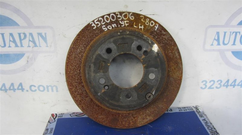 Тормозной диск задний HYUNDAI SONATA YF 10-14 2013 Седан 2.4 58411-3Q000 Б/У