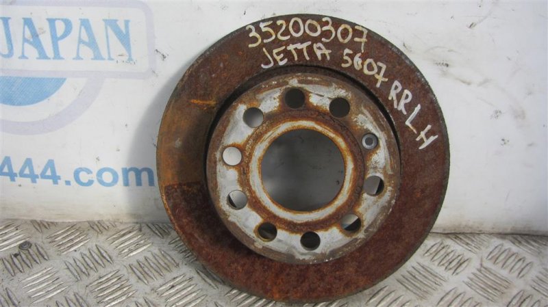 Тормозной диск задний VOLKSWAGEN JETTA USA 10-17 2014 162 1.8 CPRA 5C0 615 601 A Б/У