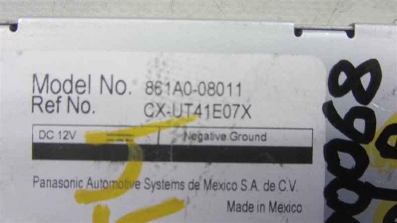 Блок управления мультимедиа TOYOTA SIENNA 11-16 GSL30 3.5 2GR-FE