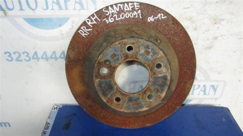 Тормозной диск задний HYUNDAI SANTA FE (DM) 12-18 58411-2P000 Б/У