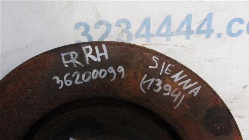 Тормозной диск передний SIENNA 11-16