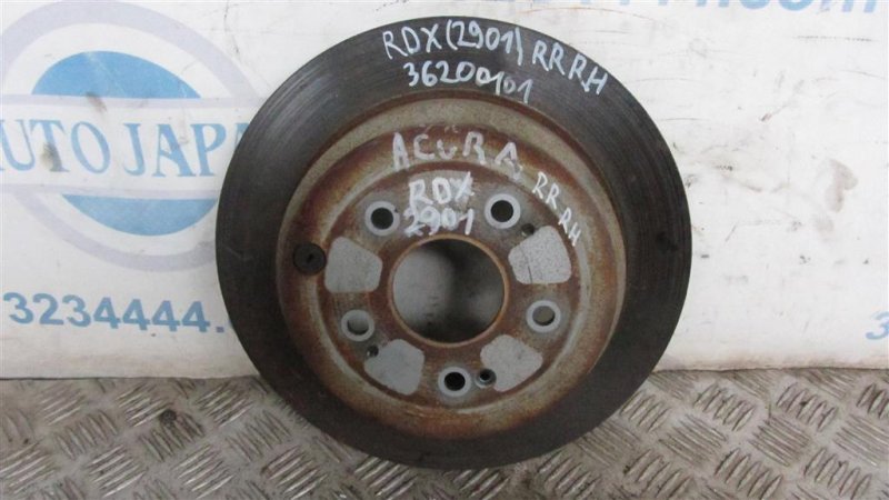 Тормозной диск задний ACURA RDX 12-19 2016 Внедорожник 3.5 42510-TX4-A02 Б/У
