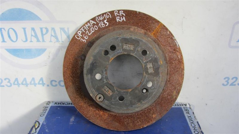 Тормозной диск задний KIA OPTIMA JF 15-20 2016 Седан 2.4 58411-3Q000 Б/У