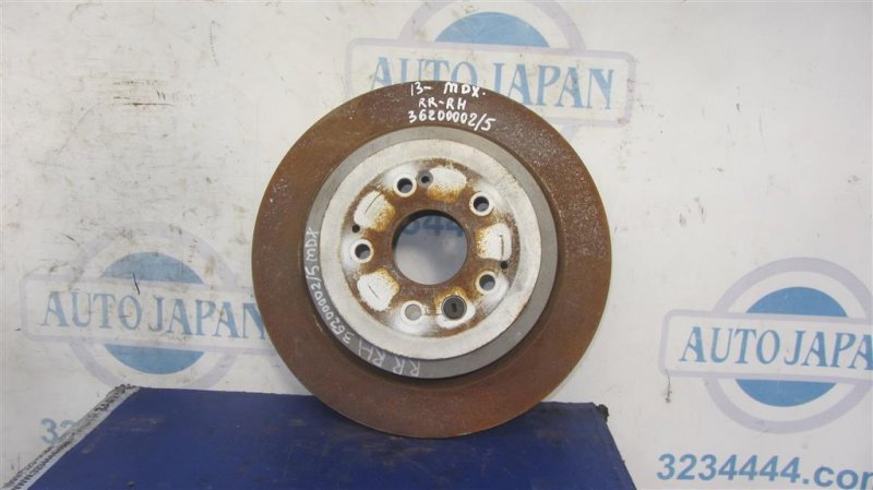 Тормозной диск задний ACURA MDX (YD3) 13-21 2016 Внедорожник 3.5 42510-TZ5-A01 Б/У