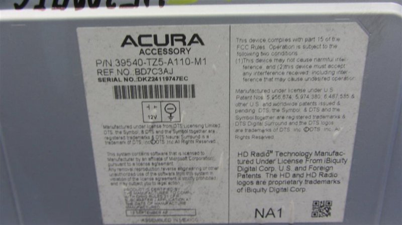 Магнитола MDX (YD3) 13-21 2014 Внедорожник 3.5