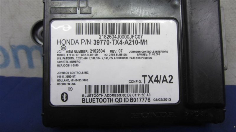 Блок управления блютуз RDX 12-19 2014 Внедорожник 3.5