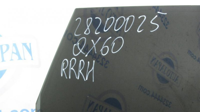 Стекло двери заднее правое QX60/JX35 12-20 2012 Внедорожник 3.5 Стекло двери заднее правое QX60/JX35 12-20 2012 Внедорожник 3.5