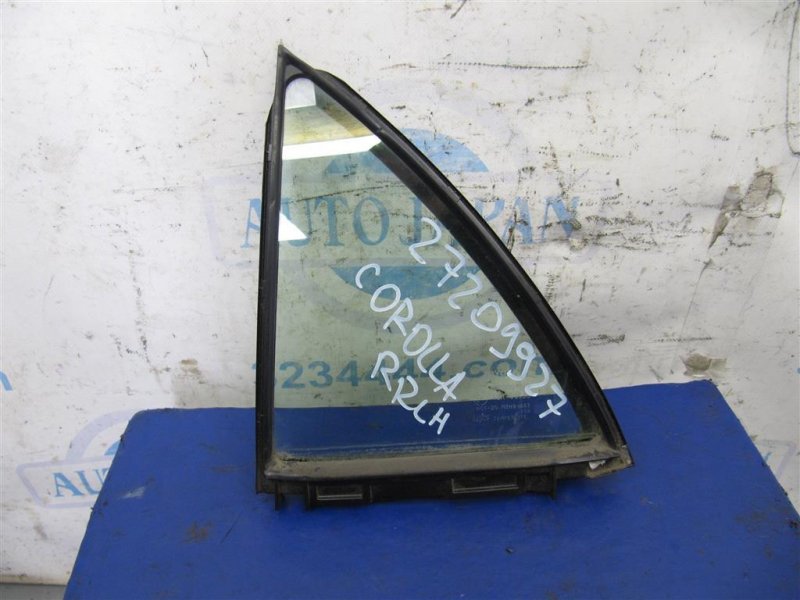 Стекло двери глухое заднее левое TOYOTA COROLLA 150 06-13 68124-02210 Б/У