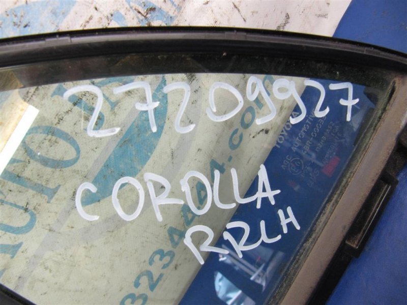 Стекло двери глухое заднее левое COROLLA 150 06-13