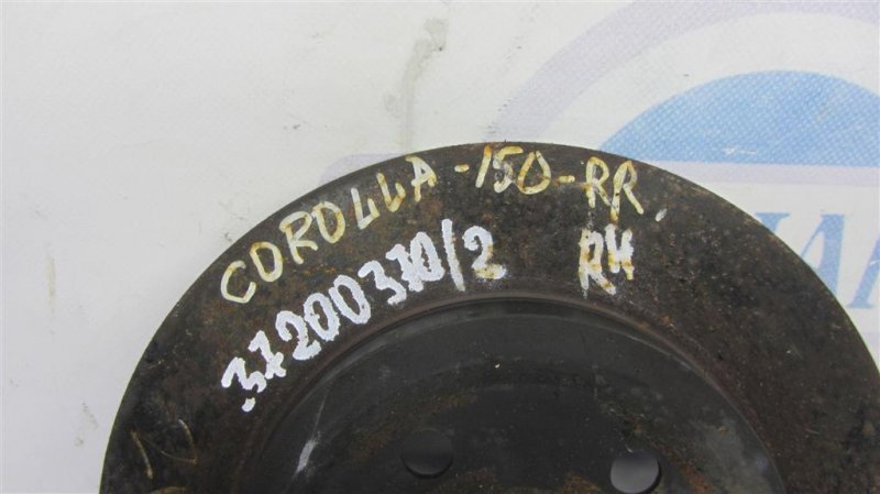 Тормозной диск задний COROLLA 150 06-13