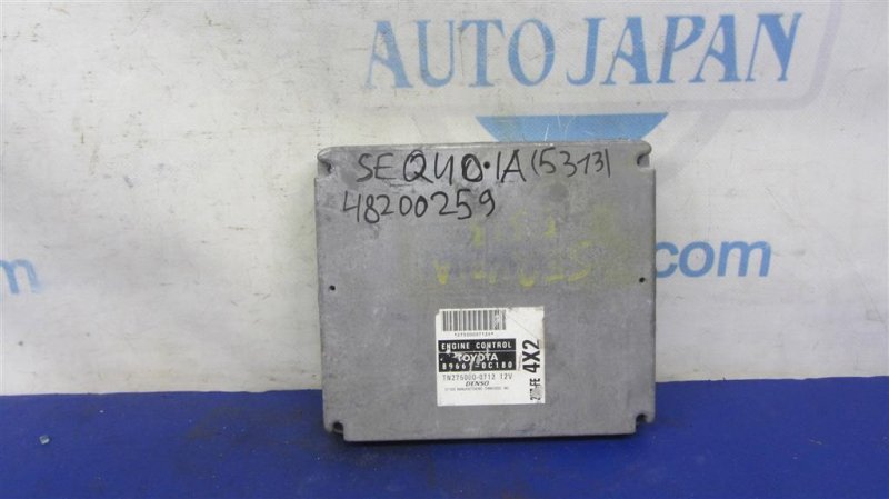 Блок управления двигателем TOYOTA SEQUOIA 01-07 2001 UCK35 4.7 2UZFE 89661-0C180 Б/У