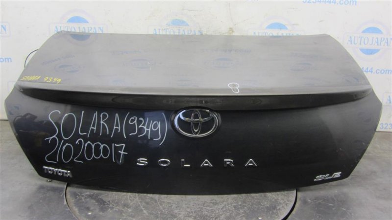 Крышка багажника TOYOTA SOLARA 03-09 2008 MCV31 Кабриолет 3.3 3MZFE 64401-AA111 Б/У